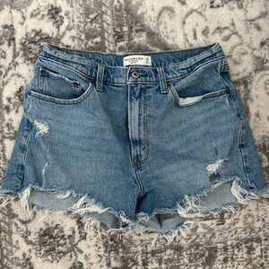 Abercrombie Women's Blue Denim Shorts